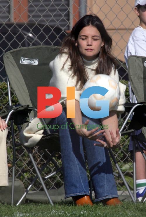 Katie Holmes Watches Soccer Game