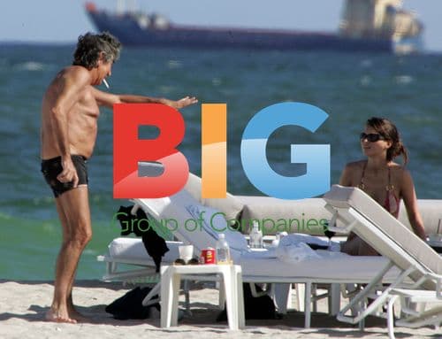 Roberto Cavalli Relaxing in Miami Beach