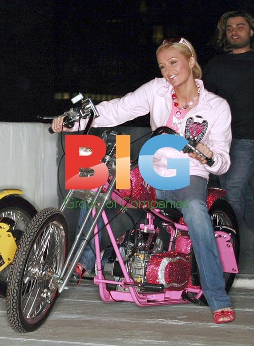 Paris Hilton Receives $250K Blinged-Out Chopper