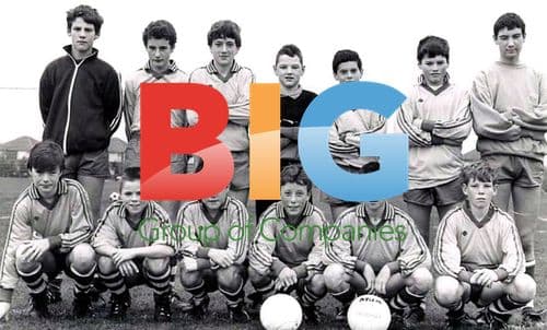 Young Colin Farrell with Football Team
