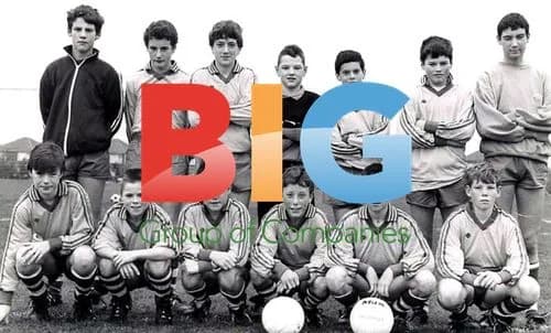 Young Colin Farrell with Football Team