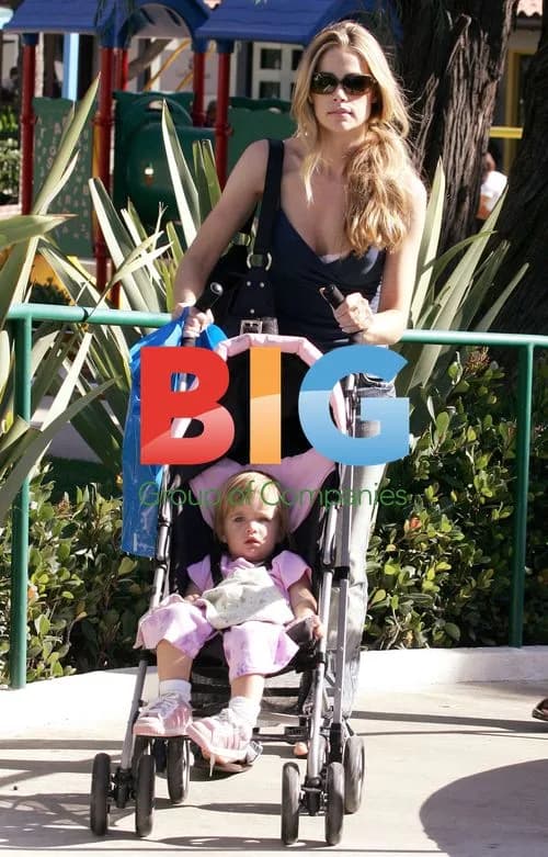 Denise Richards with Kids in Malibu