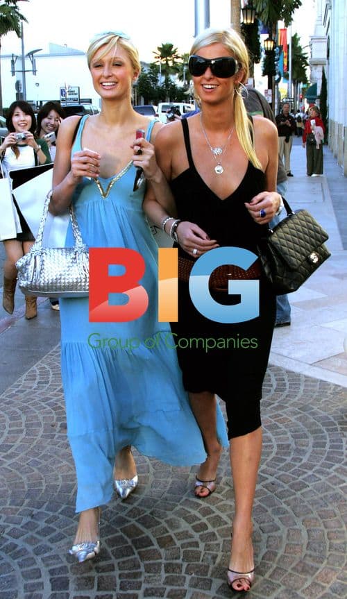 Paris & Nicky Hilton Shopping in Beverly Hills