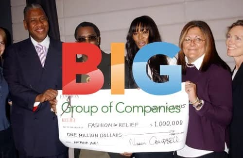 Naomi Campbell and P Diddy at Hurricane Katrina Charity Event