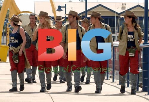 Contestants walk to 'I'm a Celeb' helicopters