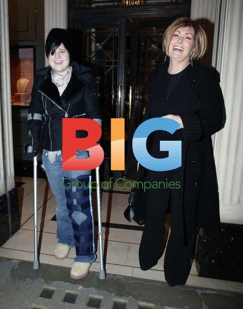 Kelly Osbourne and Sharon Leaving Kelly's Flat