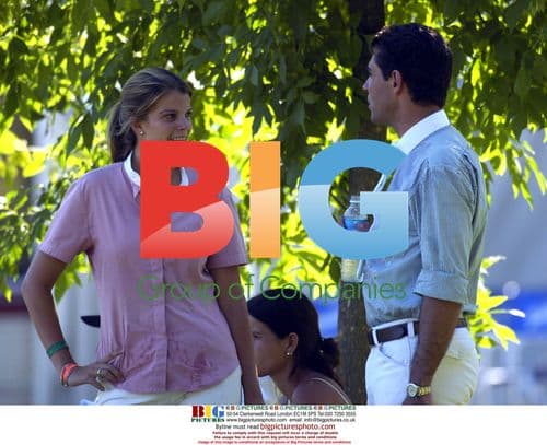 Athina Roussel Onassis with Alvaro Miranda Neto at Jumping Show