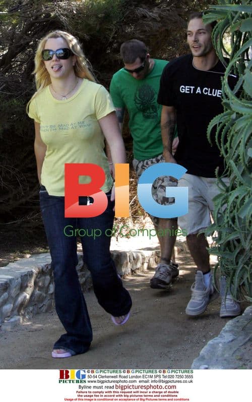 Britney Spears and Kevin Federline on Malibu Beach