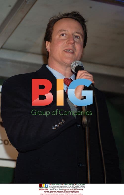 David Cameron and Dumbledore Lookalike at Witney Christmas Lights