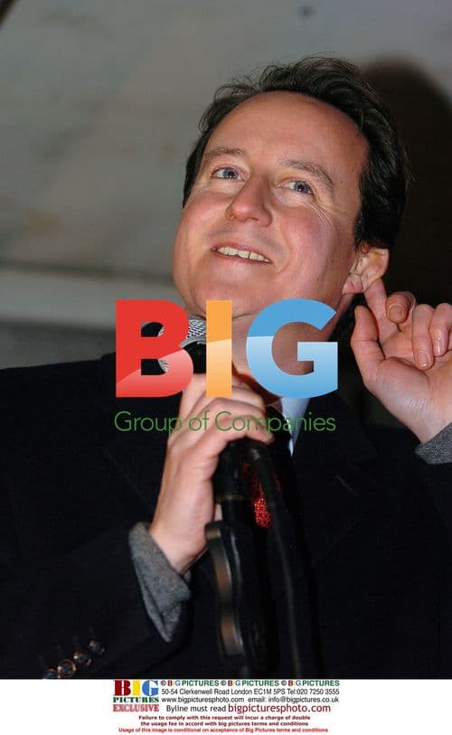 David Cameron and Dumbledore Lookalike at Witney Christmas Lights