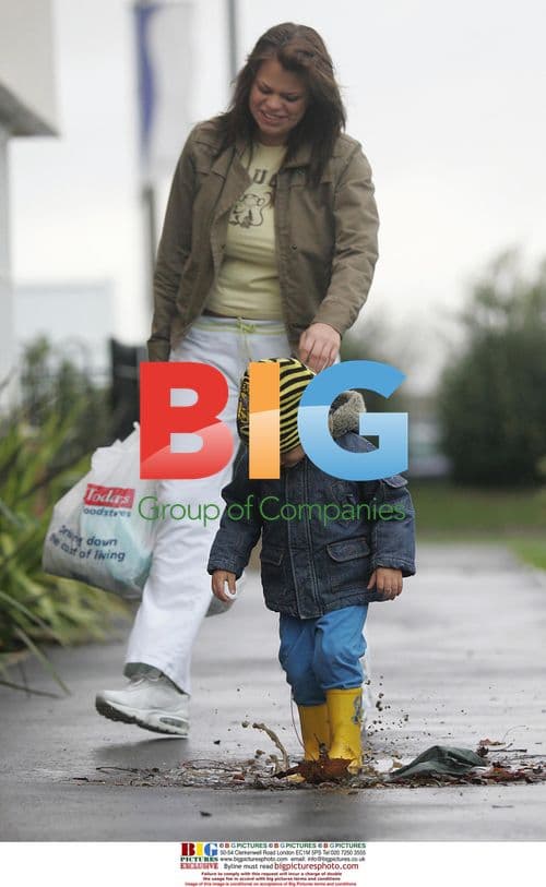 Casual Jade Goody and son Bobby