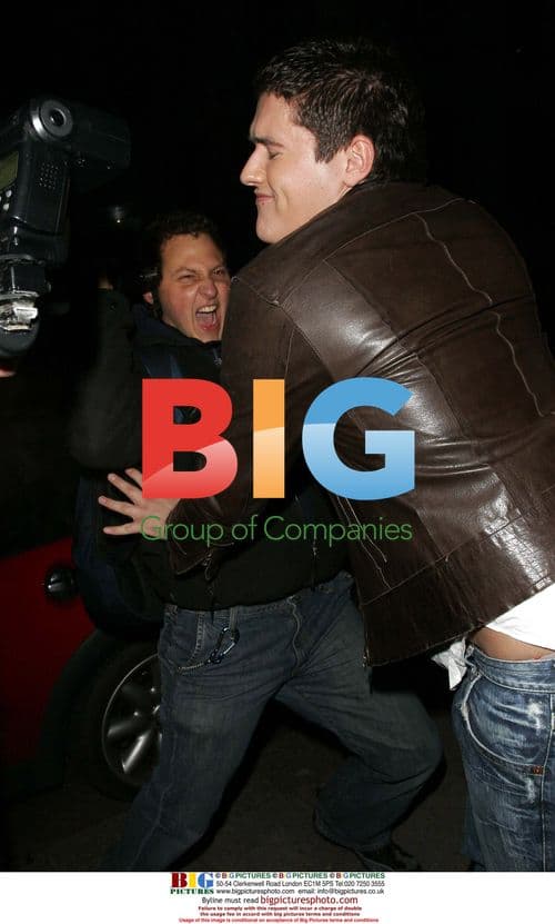 Craig Coates and Friend Leaving Eve Club