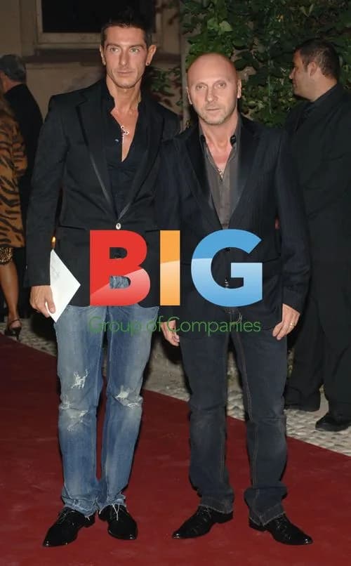 Designers Dolce and Gabbana at Vogue Italia Party