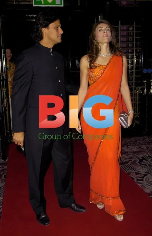 Liz Hurley and Arun Nayar at Charity Gala