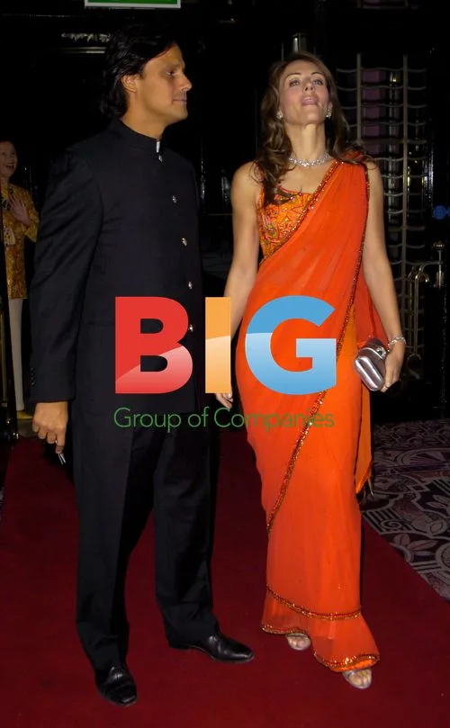 Liz Hurley and Arun Nayar at Magic Bus Dinner