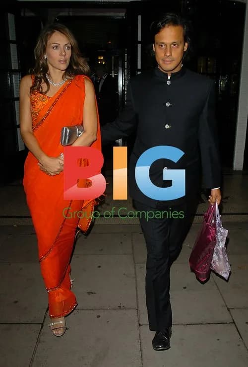 Liz Hurley and Arun Nayar at Magic Bus Dinner