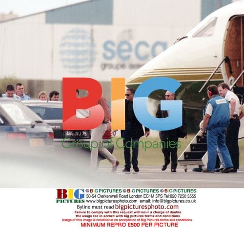 Princess Diana and Dodi Al Fayed arrive in Paris