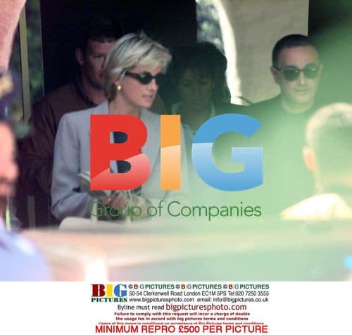 Princess Diana and Dodi Leaving Sardinia