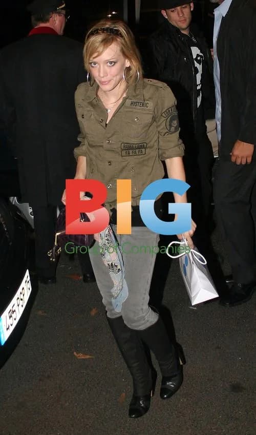 Hilary Duff and Joel Madden Shop in Paris