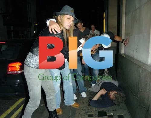 Glamour model Jodie Marsh with friends, London, 2005