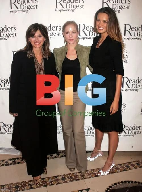 Maria Bartiromo, Christina Applegate and Petra Nemcova at Reader's Digest Luncheon