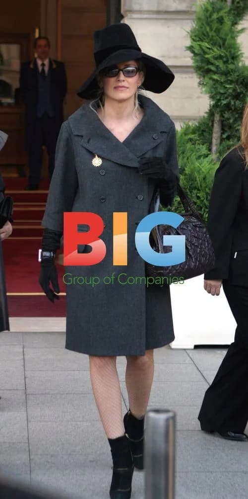 Sharon Stone Leaving Ritz Hotel for Louis Vuitton Party