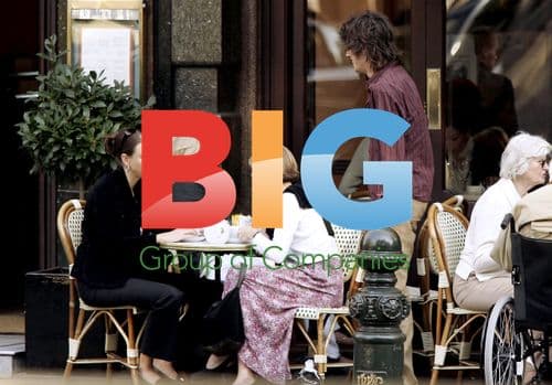 Jackson Scott and Lady Eloise Anson at London restaurant