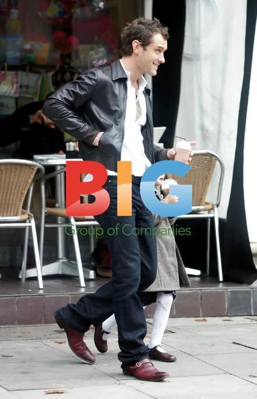 Jude Law Treats Kids to Milkshake in London