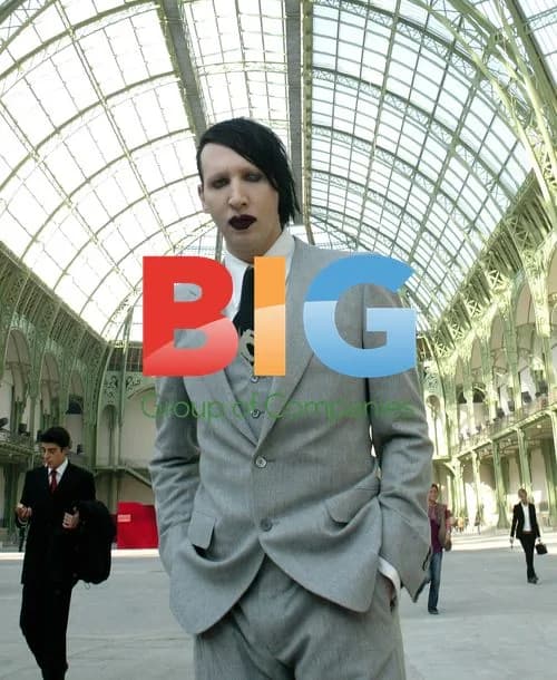 Marylin Manson at Yves Saint Laurent Fashion Show