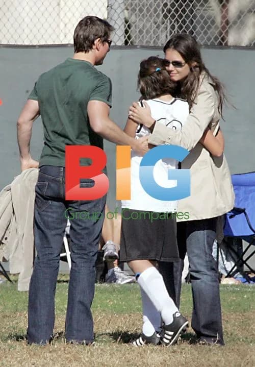 Tom Cruise and Katie Holmes at Isabella's soccer game