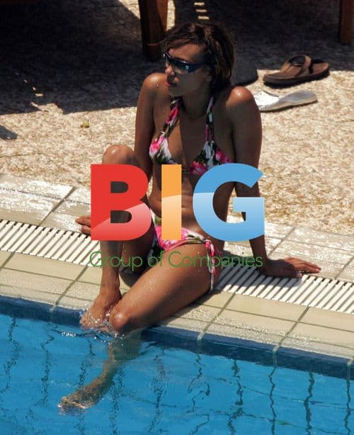 Singer Javine in Bikini at Beach