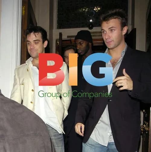 Robbie Williams, Jonathan Wilkes and David Walliams at Ant & Dec's Party