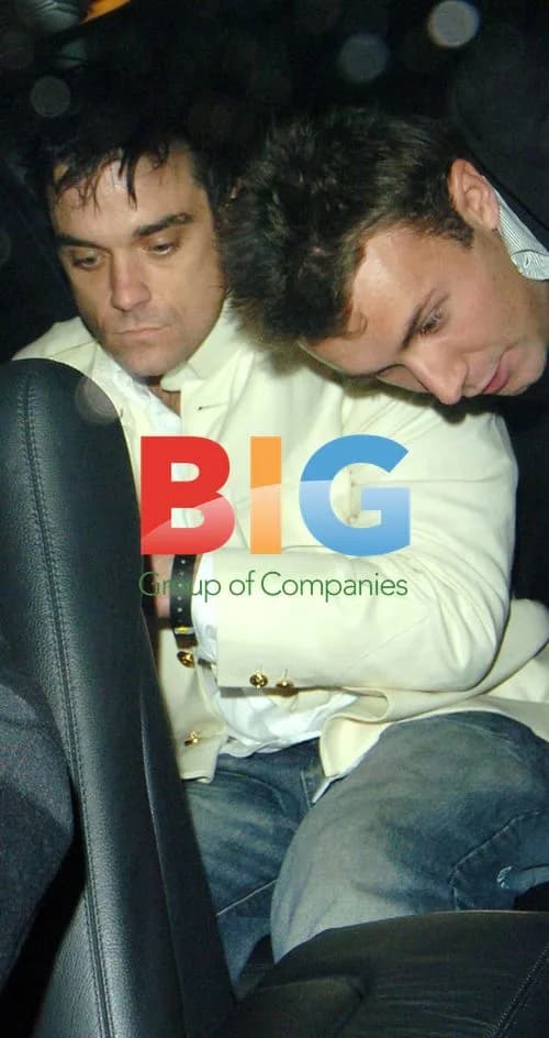 Robbie Williams & Jonathan Wilkes at 30th Birthday Party