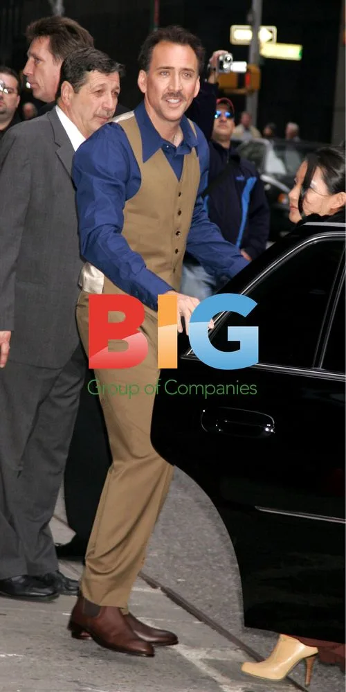 Nicolas Cage Arrives at The Late Show