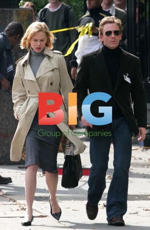 Nicole Kidman and Daniel Craig on set