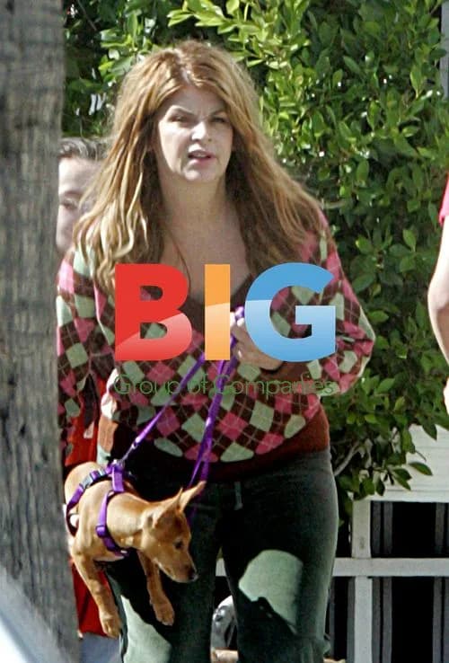 Kirstie Alley with family in North Hollywood