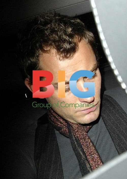 Jude Law Leaves Ex-Wife's After Dropping Off Kids