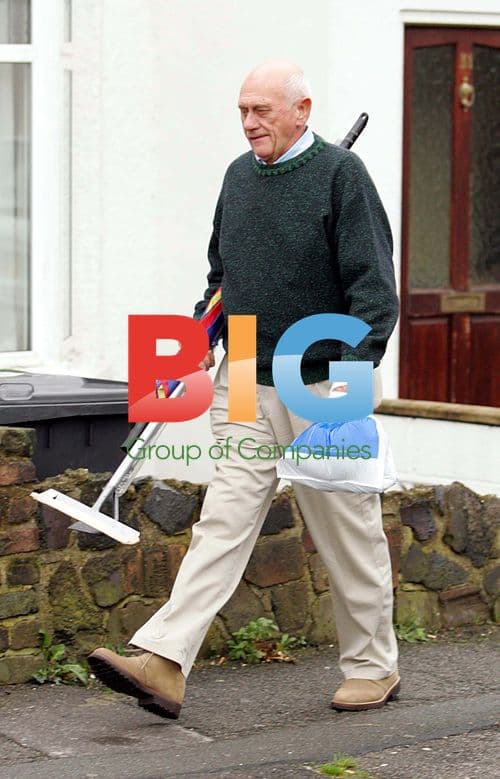 John Bardon filming 'Eastenders' at BBC Elstree