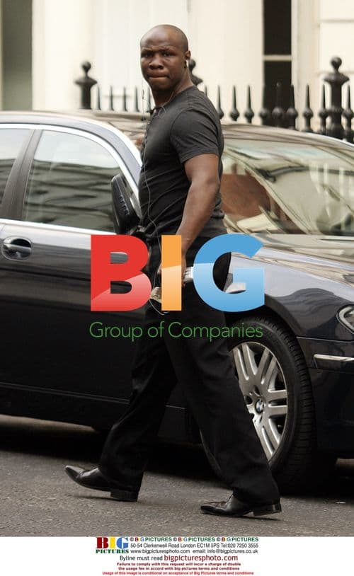 Chris Eubank Arrives at Hotel