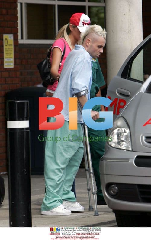 Emma B and Brian Harvey Leave Hospital