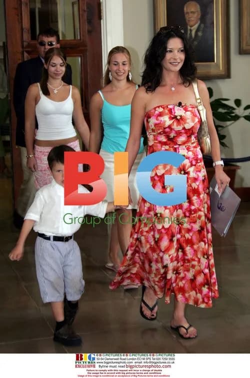 Catherine Zeta Jones and son at Bermuda dance scholarship