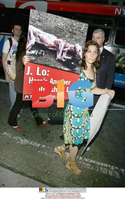 PETA Protesters Protest J.Lo Film Premiere