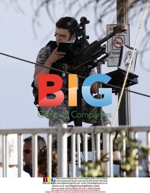 Justin Timberlake on Set of 'Southland Tales'