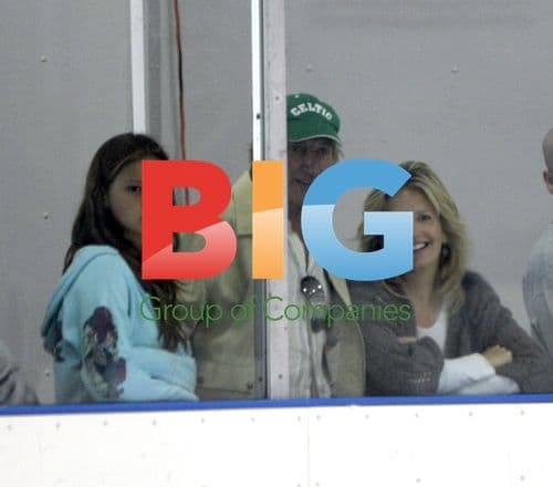 Rod Stewart and Penny Lancaster at Ice Rink