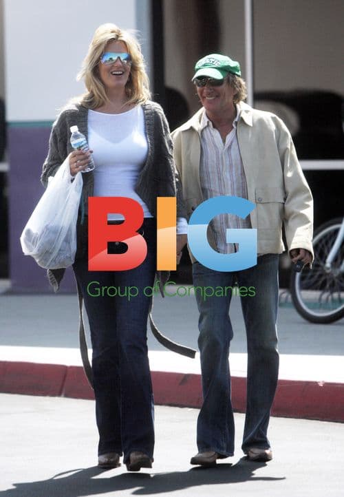 Rod Stewart Watches Son's Ice Hockey Match