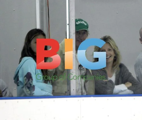 Rod Stewart Arrives to Watch Son Play Hockey