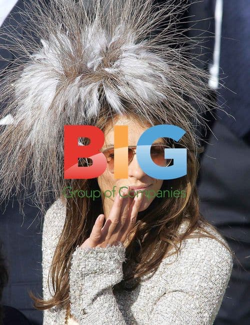 Elizabeth Hurley Attends Wedding in Bordeaux