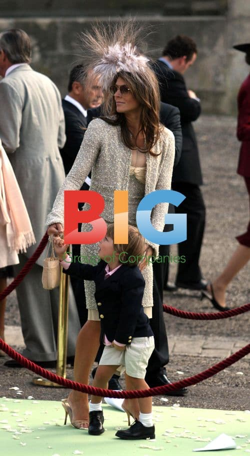 Liz Hurley at LVMH Chairman's Daughter's Wedding