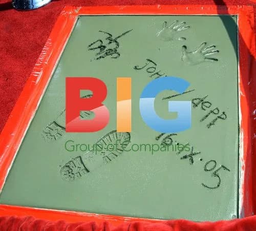 Johnny Depp Leaves Handprints in Hollywood