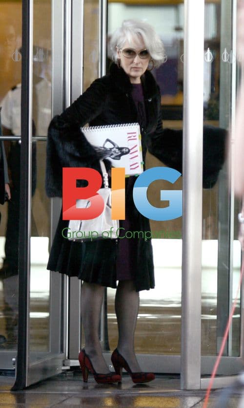 Streep and Hathaway Film "The Devil Wears Prada"